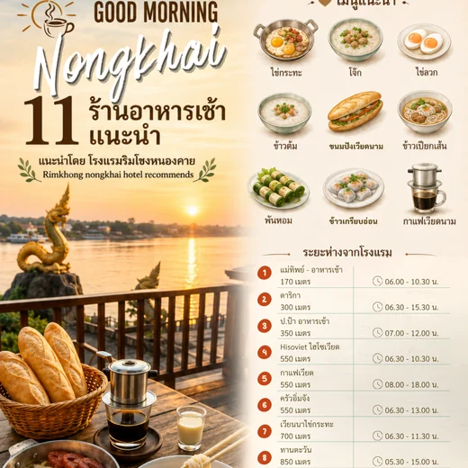 Nongkhai Local Guide แนะนำอาหารเช้า
